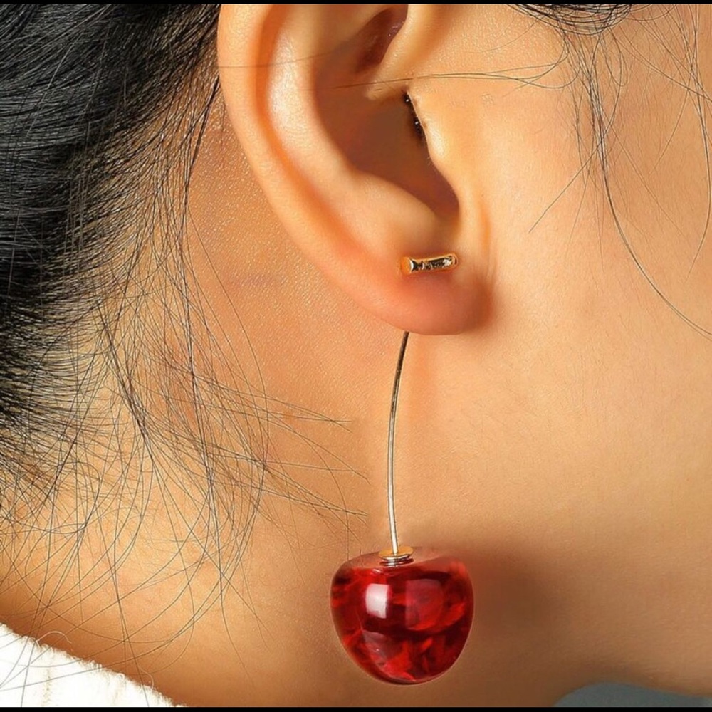 Cherry Drop Earrings